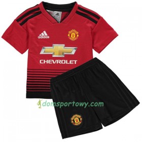 Koszulka Manchester United Dziecięcy Domowe Koszulki Piłkarskie 2018/19 Krótki Rękaw